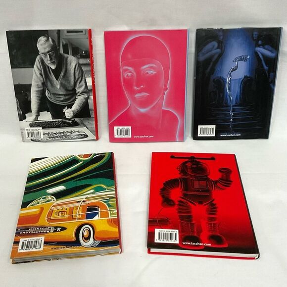 Taschen Icons Book Bundle Man Ray M.C. Escher HR Geiger Robots Future Perfect - Picture 3 of 3